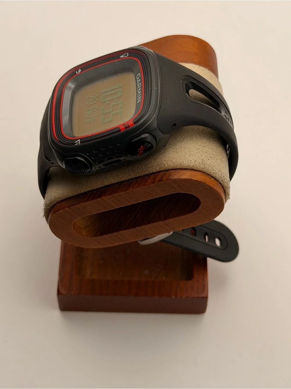 Garmin Forerunner 10, Large, Tested, Charger Included, Smartwatch, Black/Red